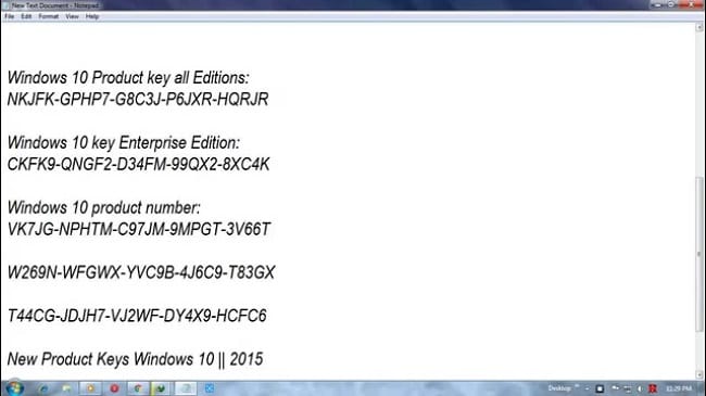 Free Windows 10 Product Key For You