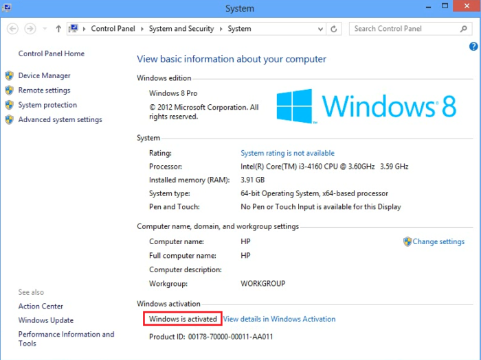 Free Windows 8 product key