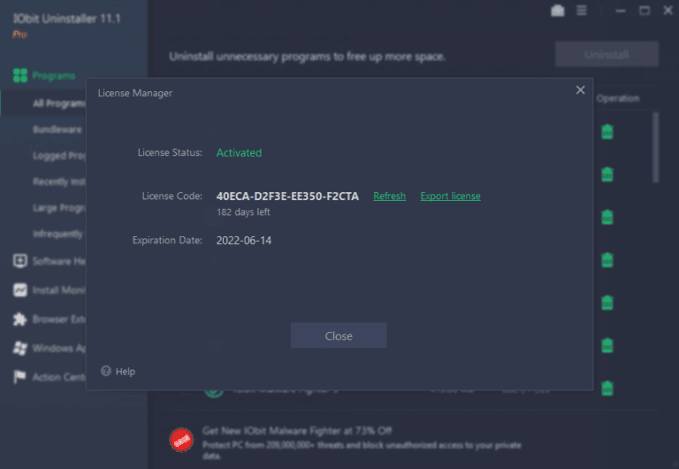 download iobit uninstaller 11 pro key 2022