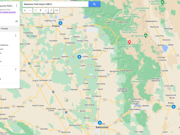 The 4 Closest Airports to Sequoia National Park CA